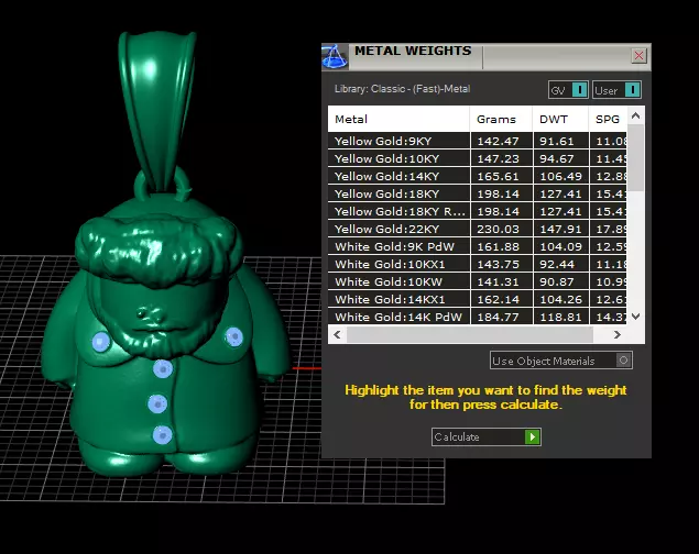 Santa Claus Pendant 3D Printable Model 3D print model_7