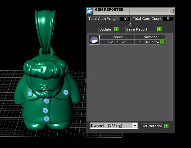 Santa Claus Pendant 3D Printable Model 3D print model_5