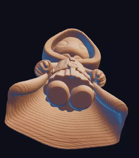 Chibi Grim Reaper Halloween Pumpkin Edition 3D print model_6