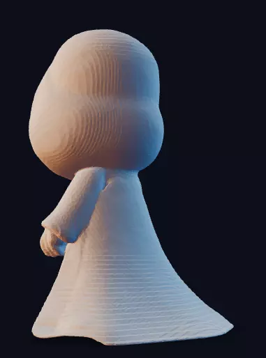 Chibi Grim Reaper Halloween Pumpkin Edition 3D print model_2