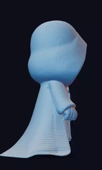 Chibi Grim Reaper Halloween Pumpkin Edition 3D print model_3