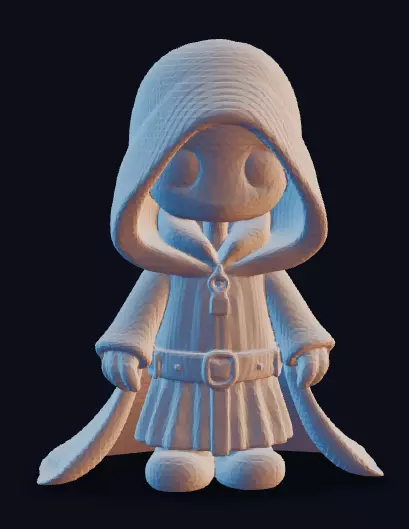 Chibi Grim Reaper Halloween Pumpkin Edition 3D print model_1