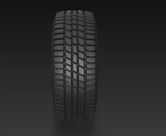 Tyre 3D Model for Jeep Car Vehicle  3D model_1