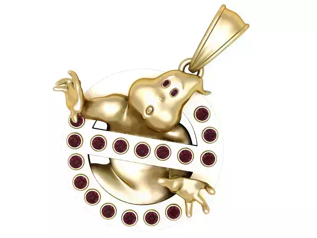 Spooky Sparkle Pendant 3D Printable Model 