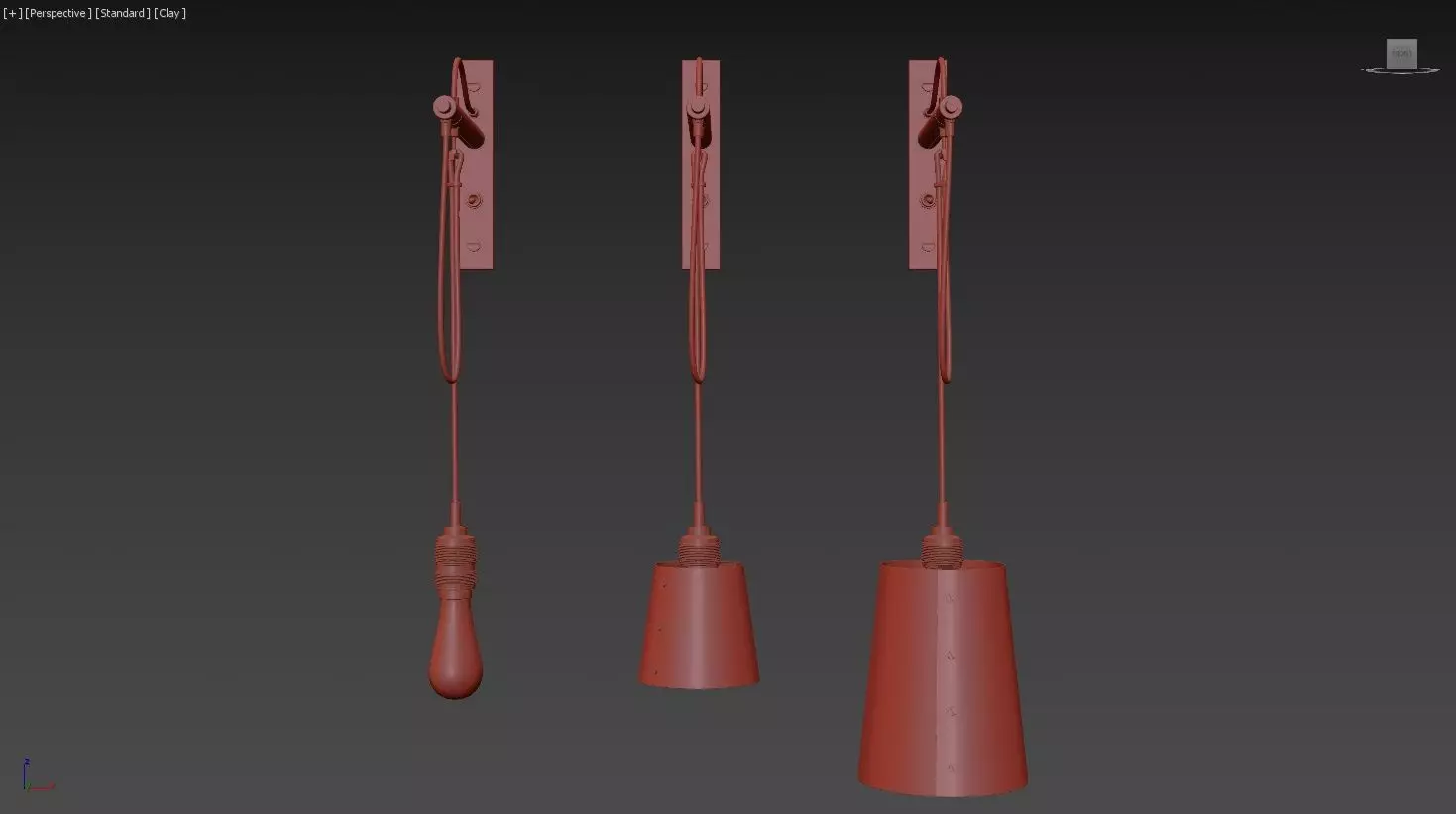 Hook Wall light 3D model_18
