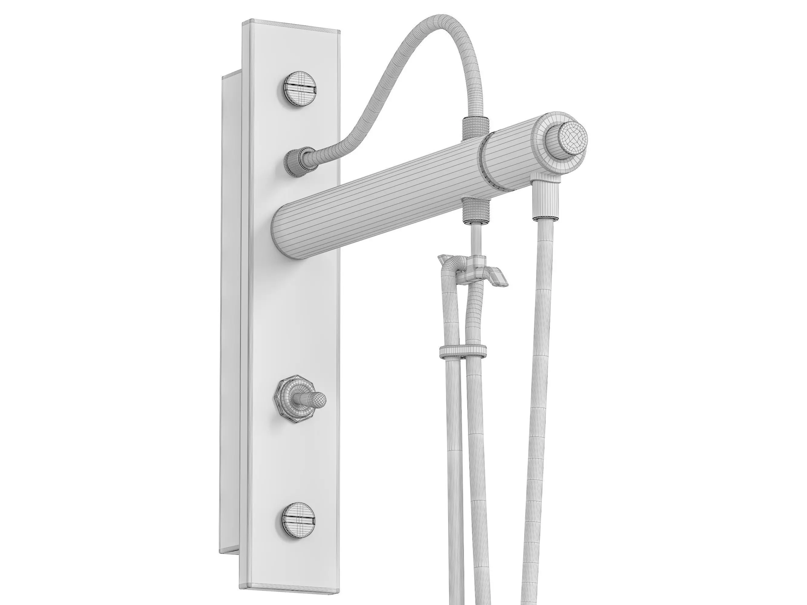 Hook Wall light 3D model_12