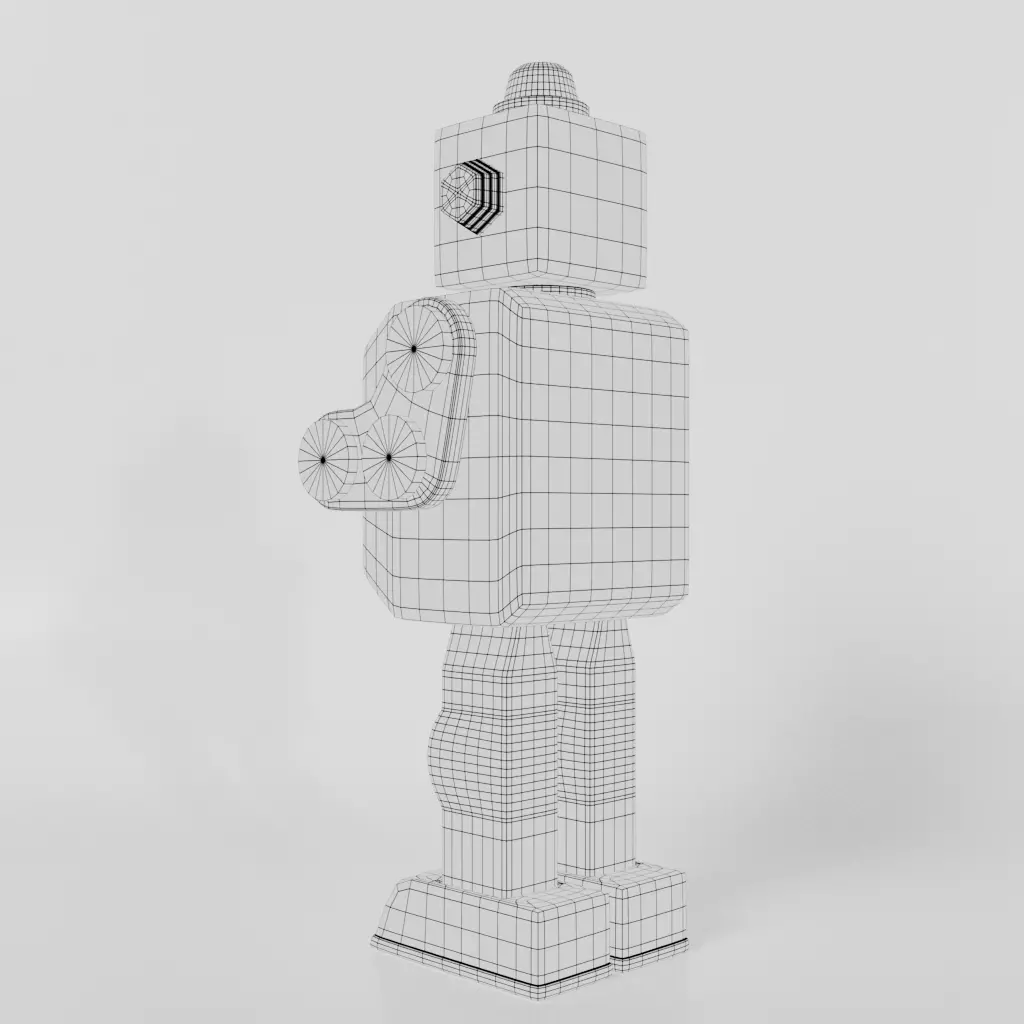 Vintage Robot Toy 3D model_10