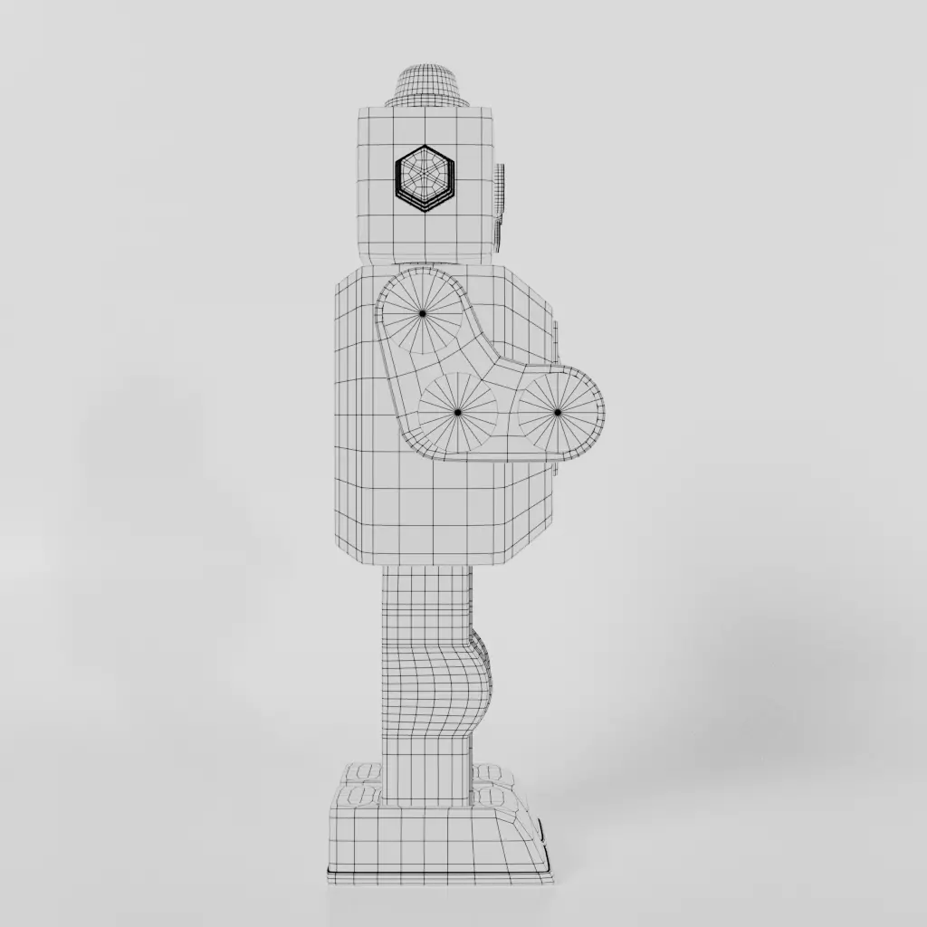 Vintage Robot Toy 3D model_13