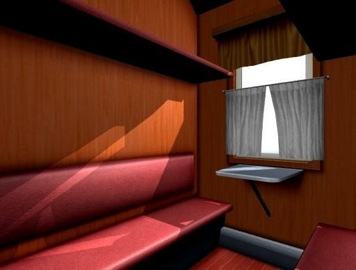 6-axle passenger railcar 3D model_30