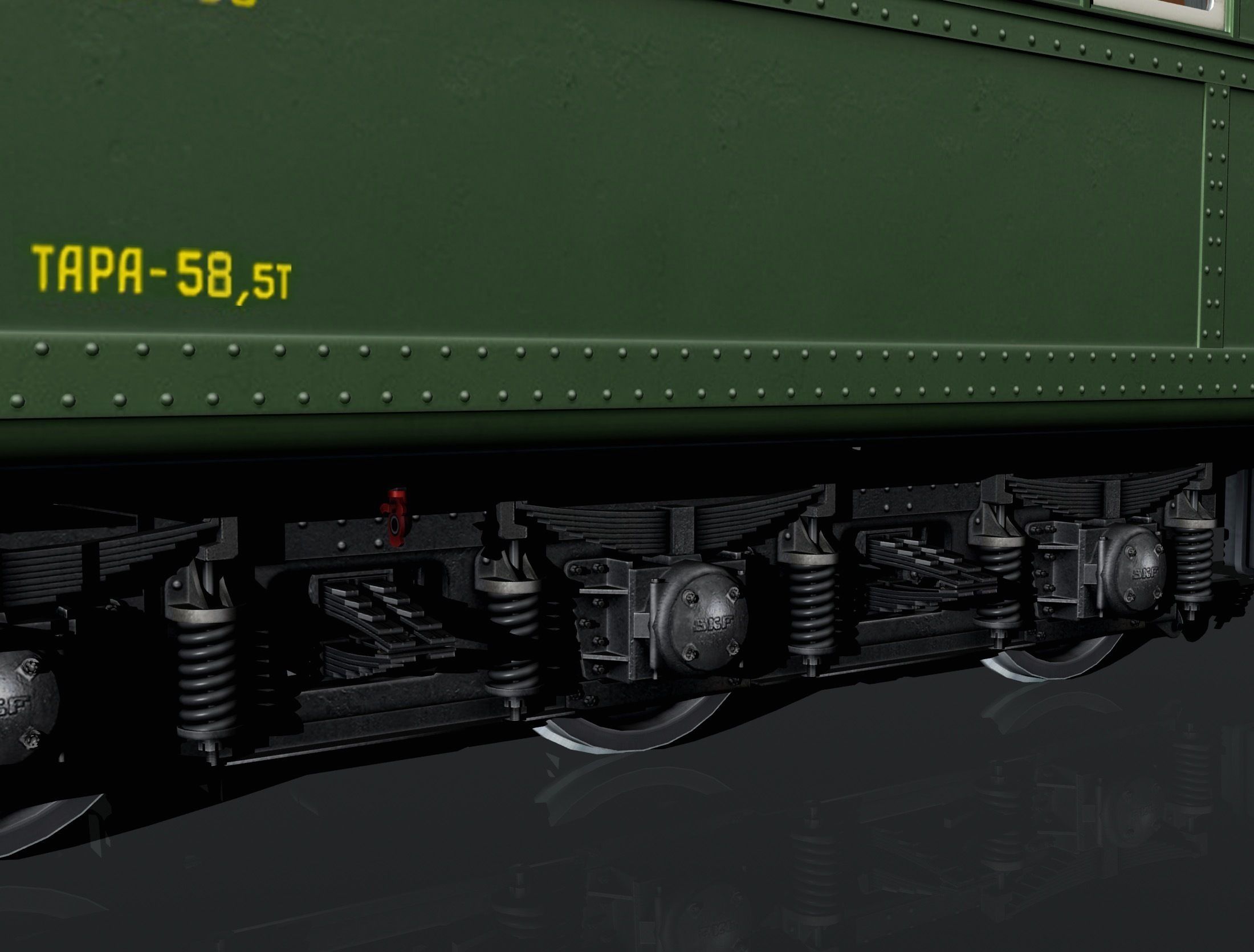 6-axle passenger railcar 3D model_10