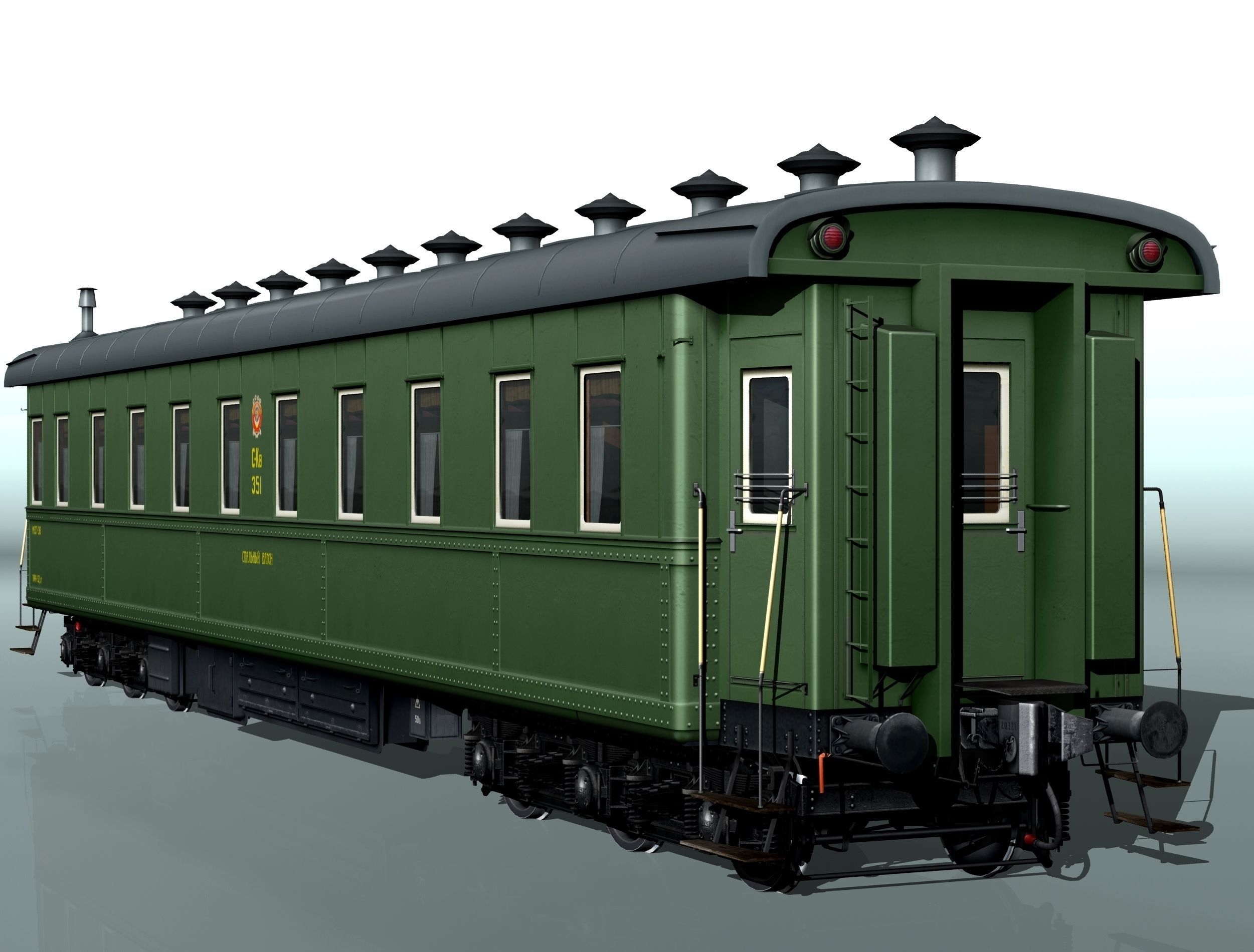 6-axle passenger railcar 3D model_20
