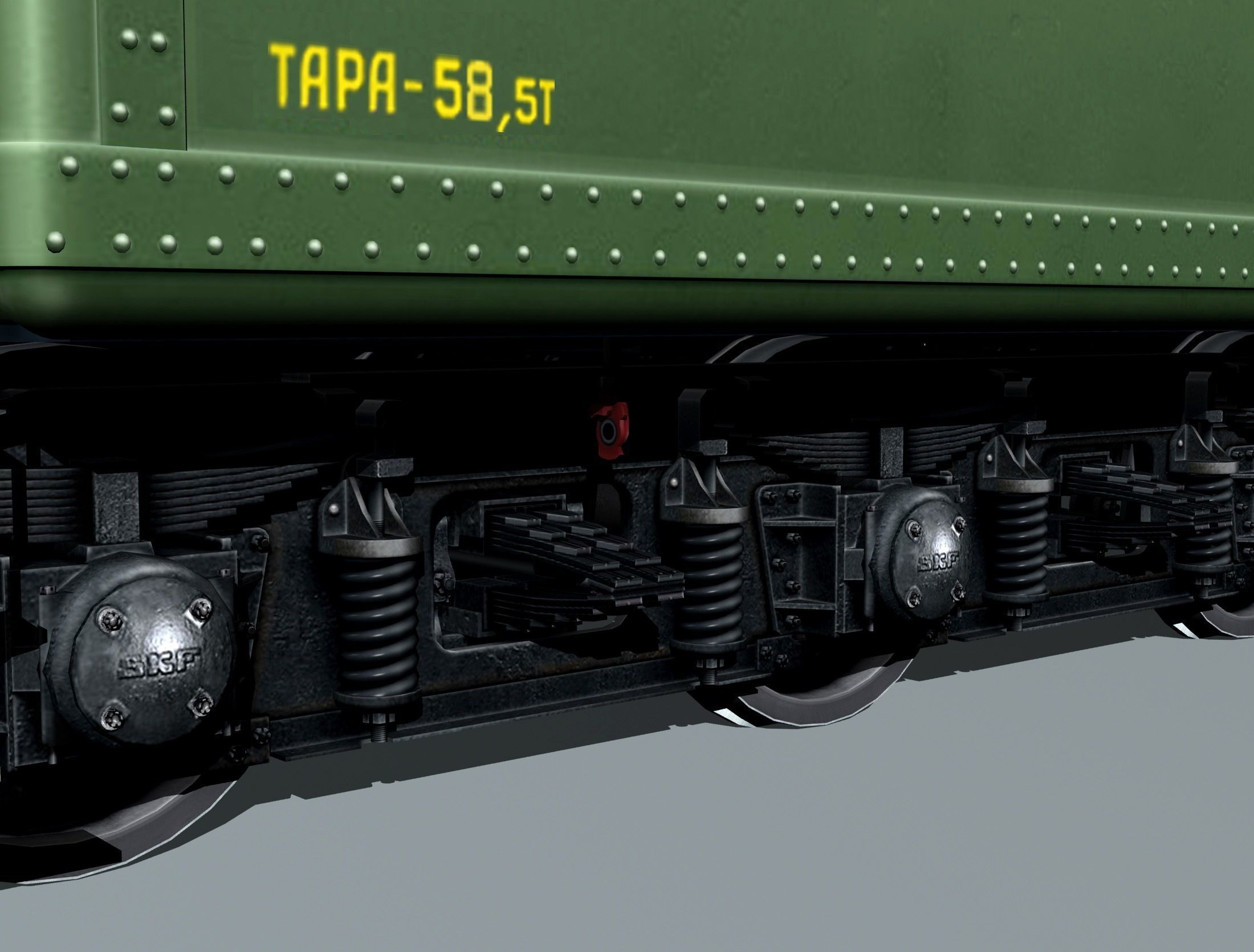 6-axle passenger railcar 3D model_9