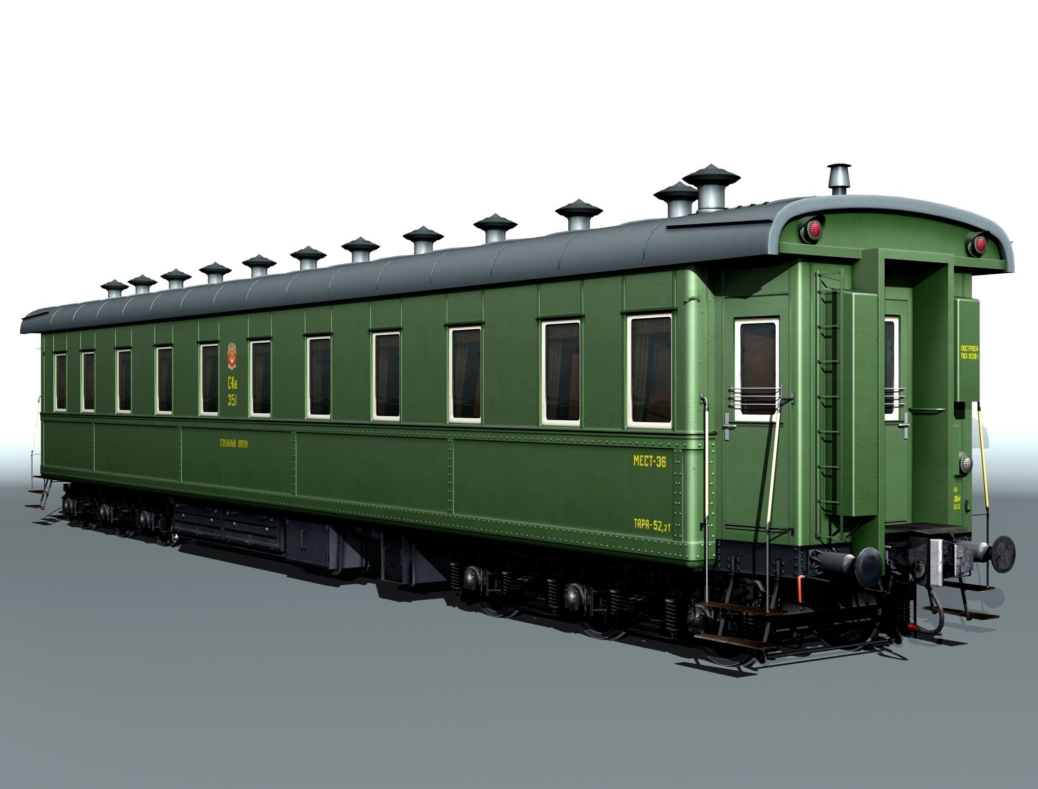 6-axle passenger railcar 3D model_19