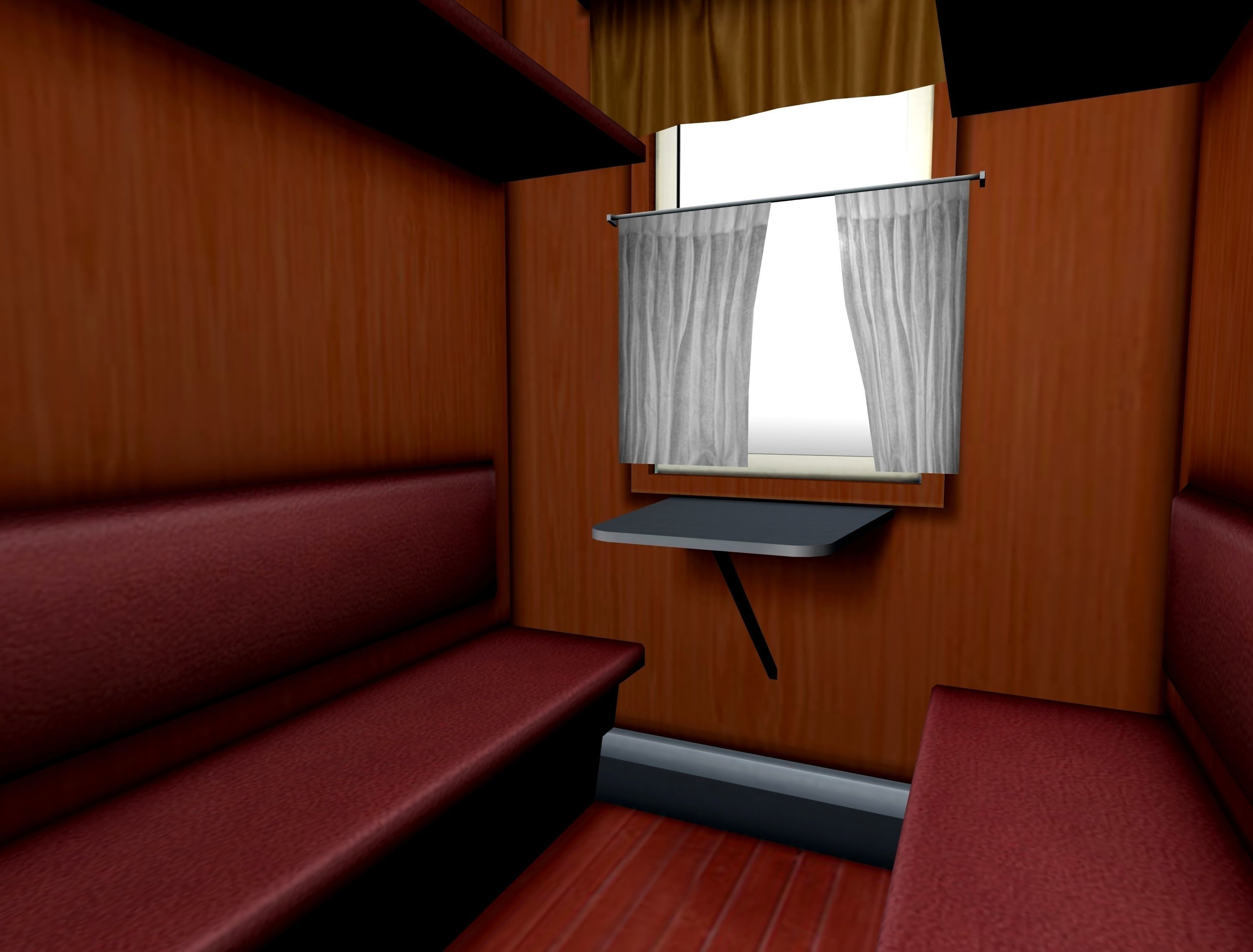 6-axle passenger railcar 3D model_38