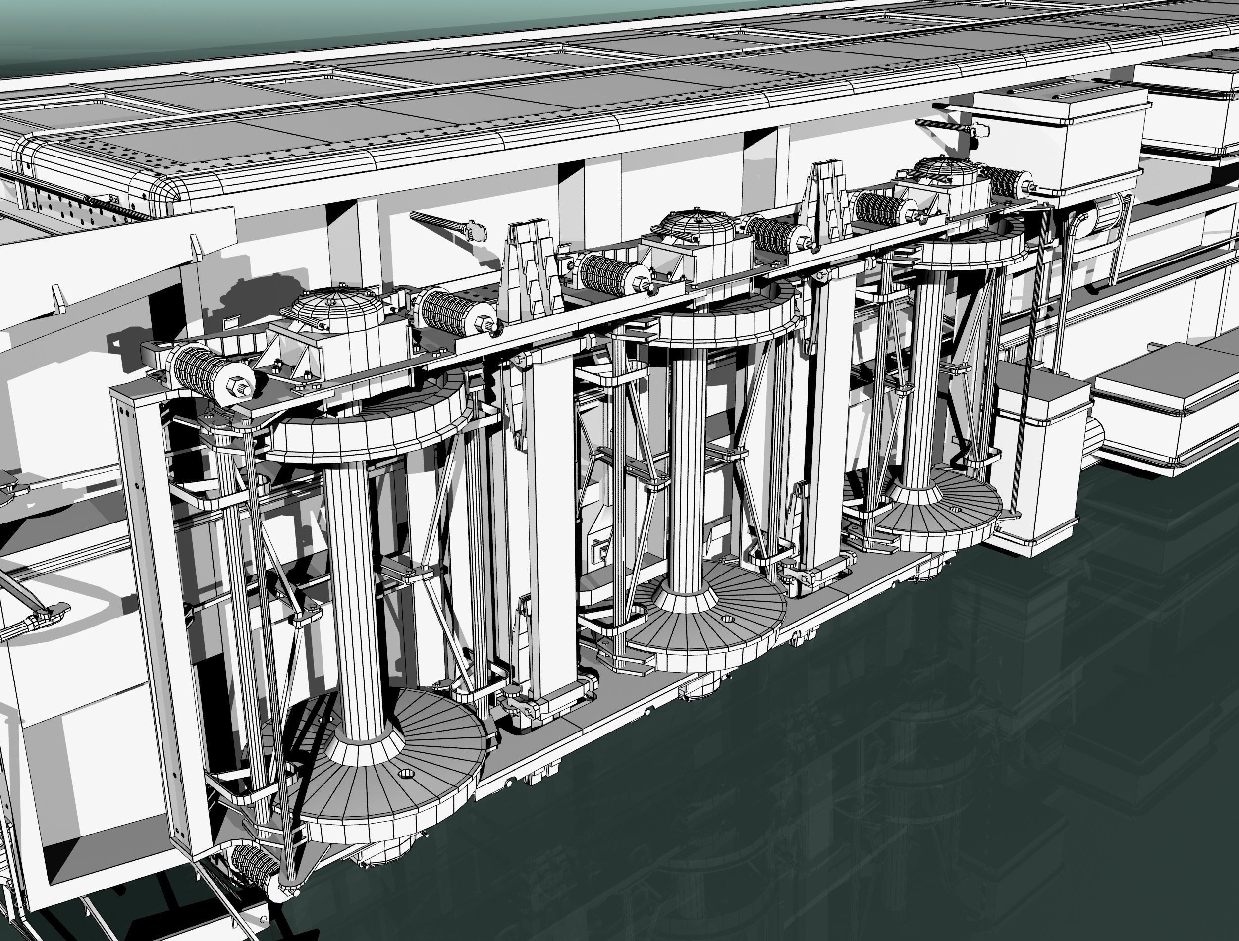 6-axle passenger railcar 3D model_36