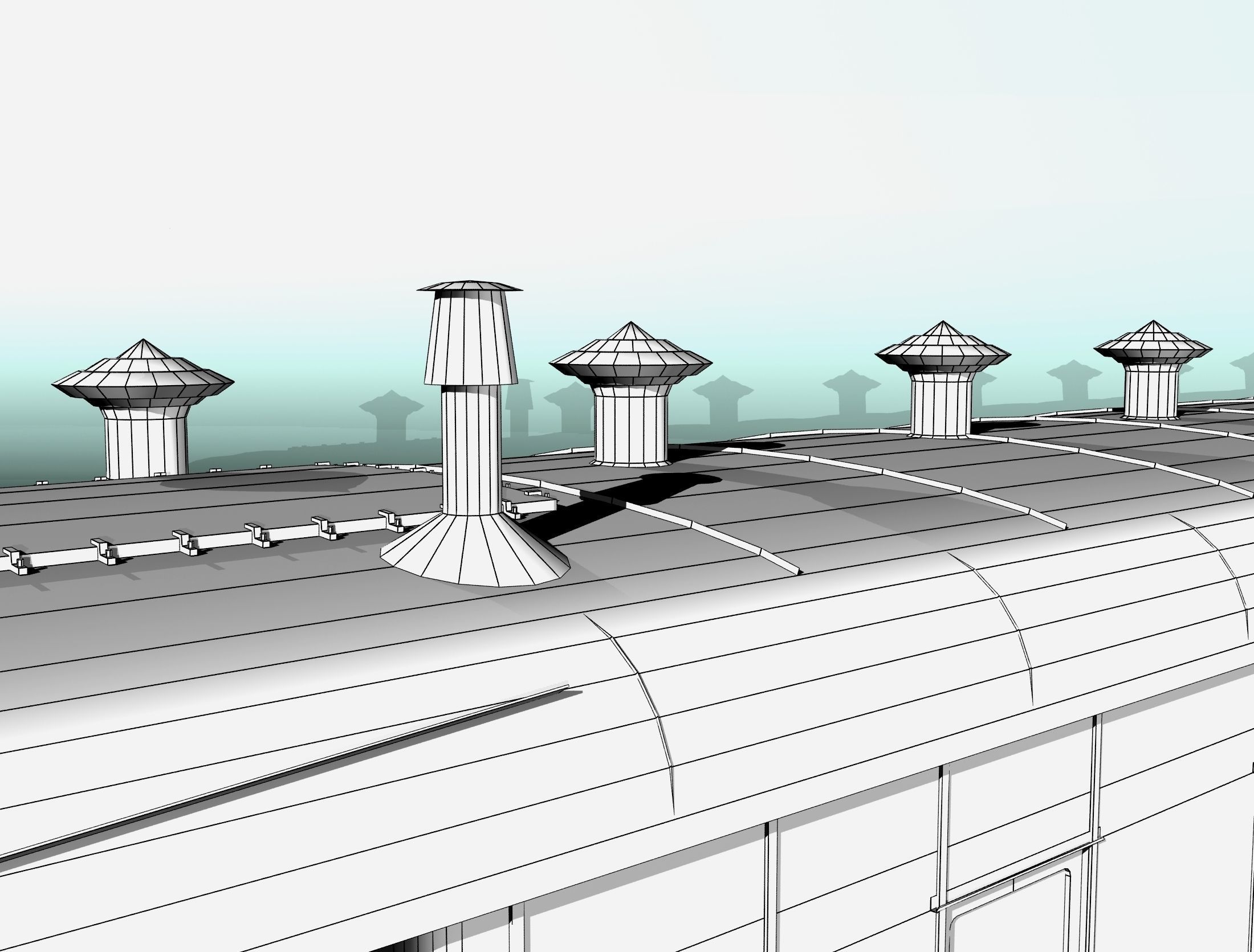 6-axle passenger railcar 3D model_32