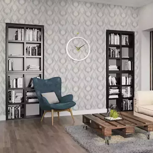 Modern Grey Wave Wallpaper 