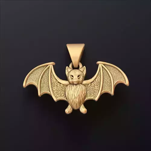 Halloween Bat Pendant 3D print model