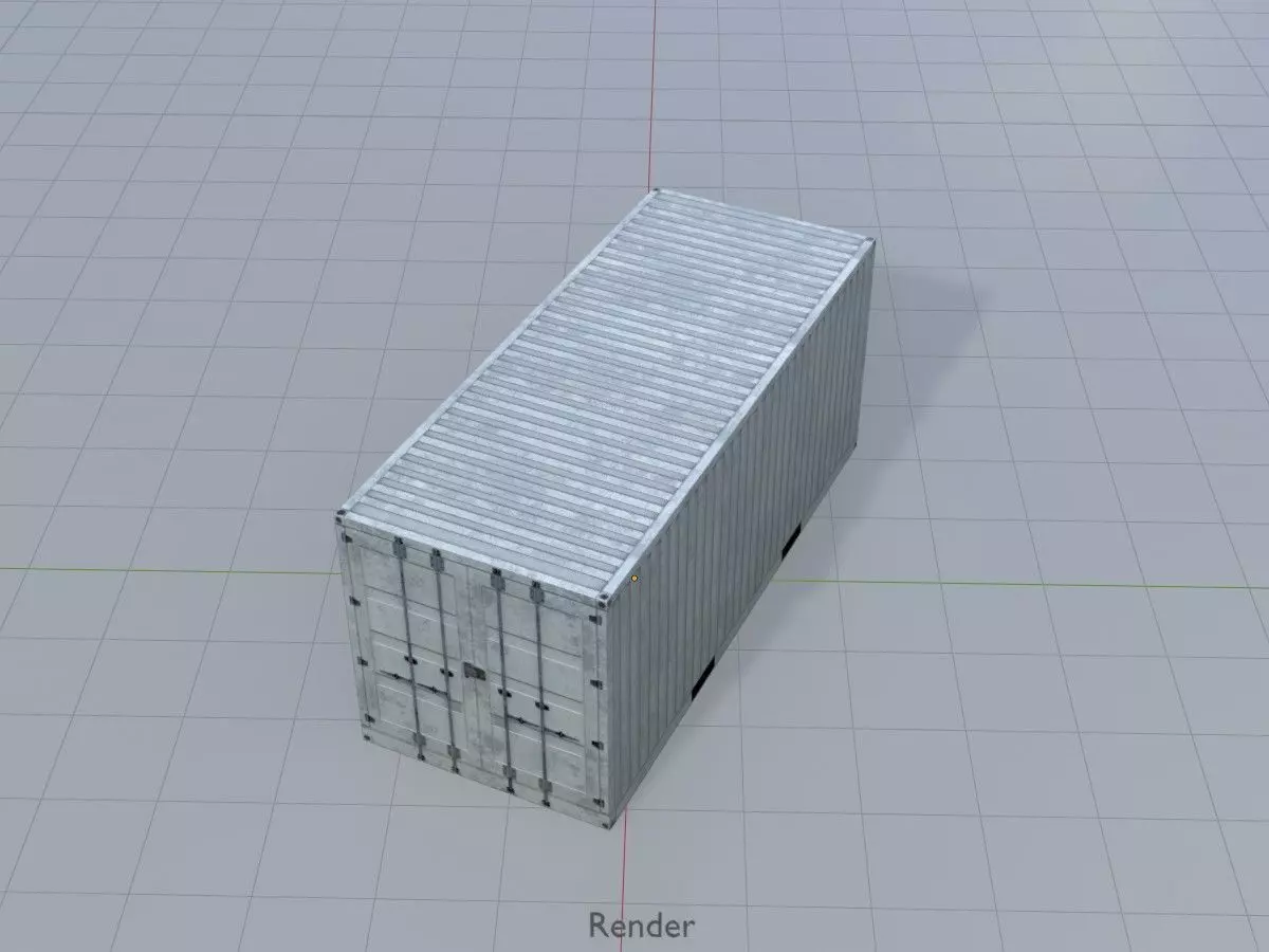 Shipping-Container light gray all versions 3D Model Collection_79