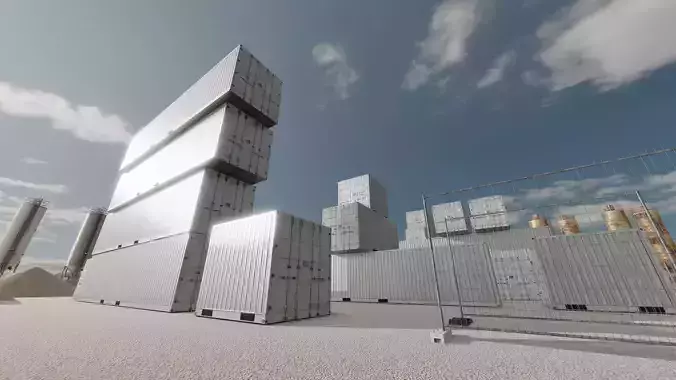 Shipping-Container light gray all versions 3D Model Collection Shipping-Container light gray all versions 3D Model Collection