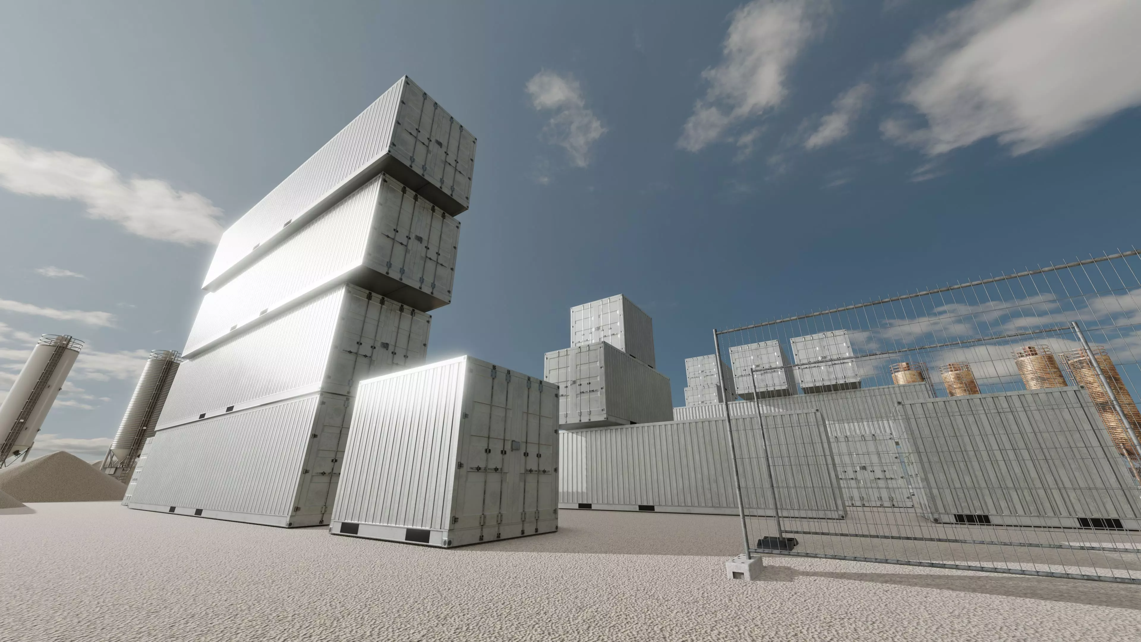 Shipping-Container light gray all versions 3D Model Collection_0