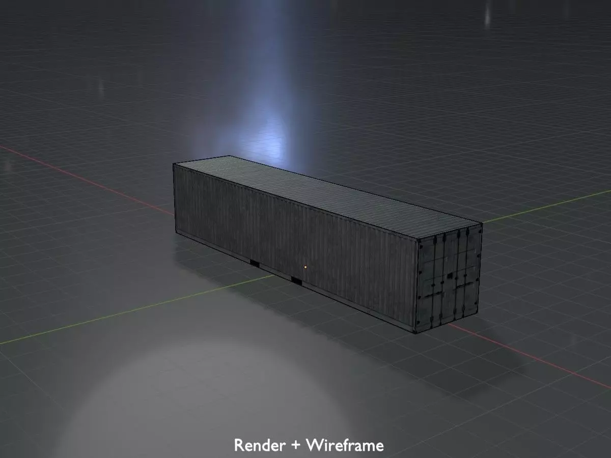 Shipping-Container light gray all versions 3D Model Collection_56