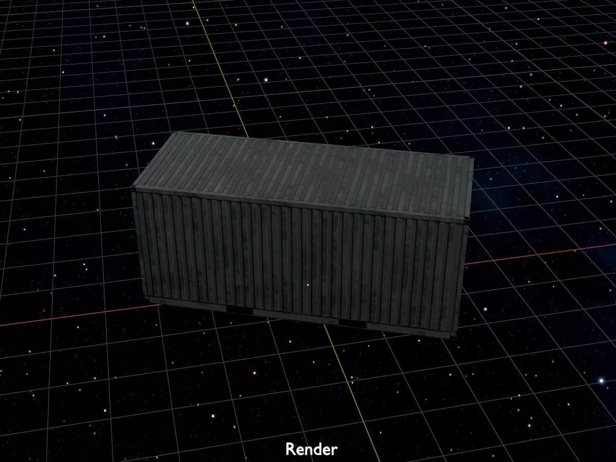 Shipping-Container light gray all versions 3D Model Collection_74