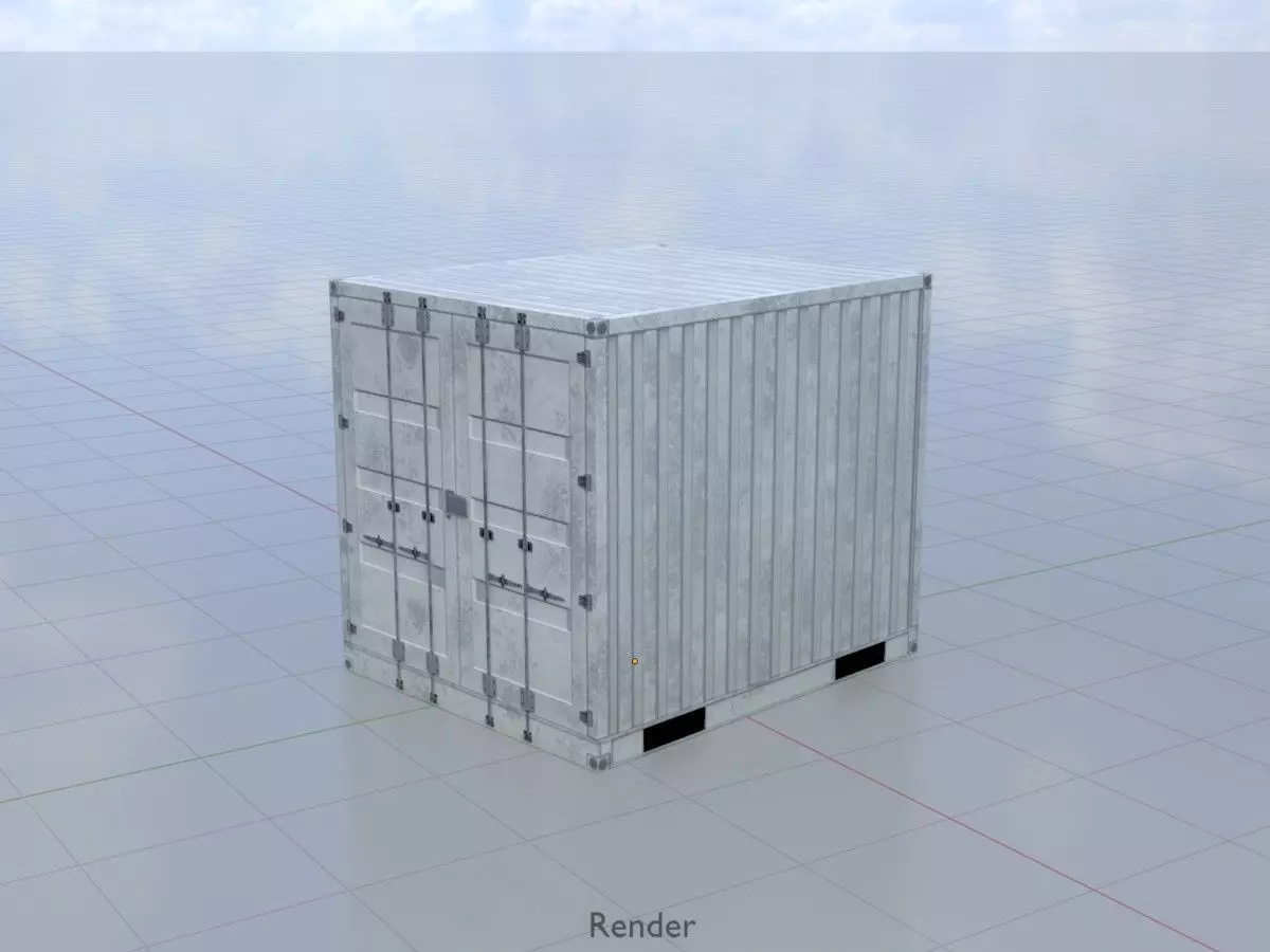 Shipping-Container light gray all versions 3D Model Collection_20
