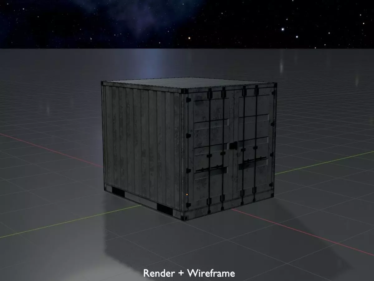 Shipping-Container light gray all versions 3D Model Collection_57