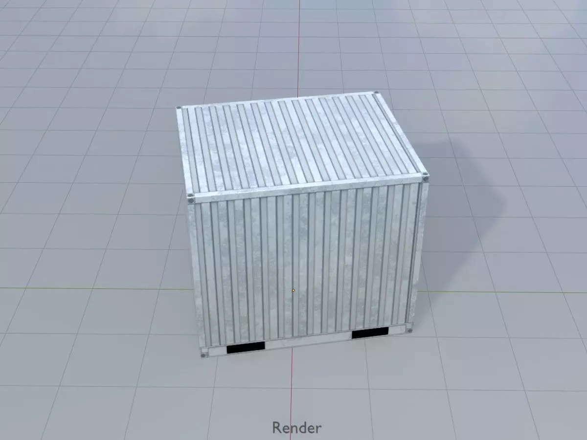 Shipping-Container light gray all versions 3D Model Collection_19