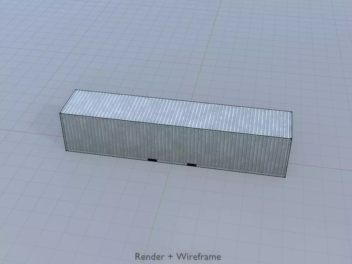 Shipping-Container light gray all versions 3D Model Collection_39