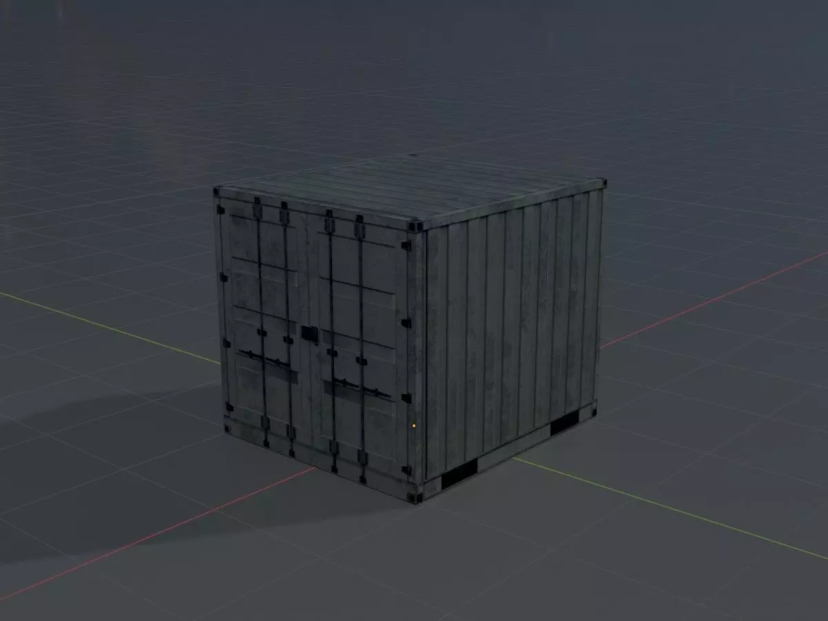 Shipping-Container light gray all versions 3D Model Collection_12