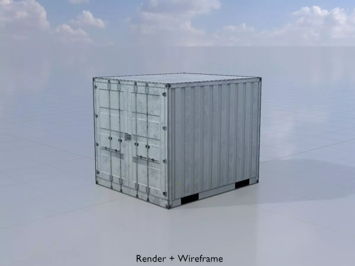 Shipping-Container light gray all versions 3D Model Collection_53