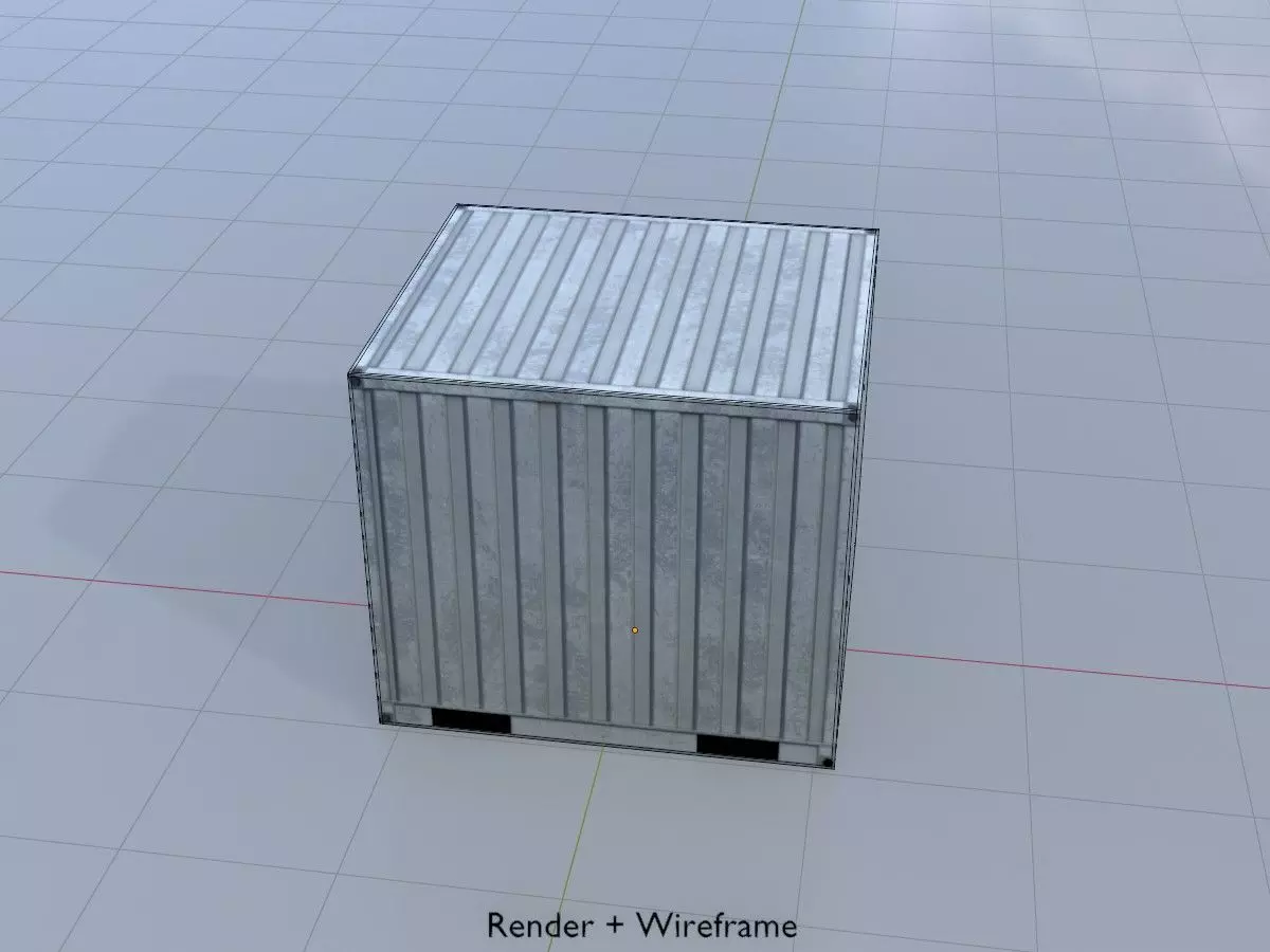 Shipping-Container light gray all versions 3D Model Collection_50