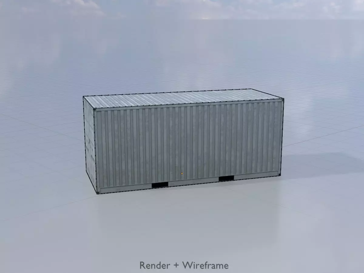 Shipping-Container light gray all versions 3D Model Collection_14