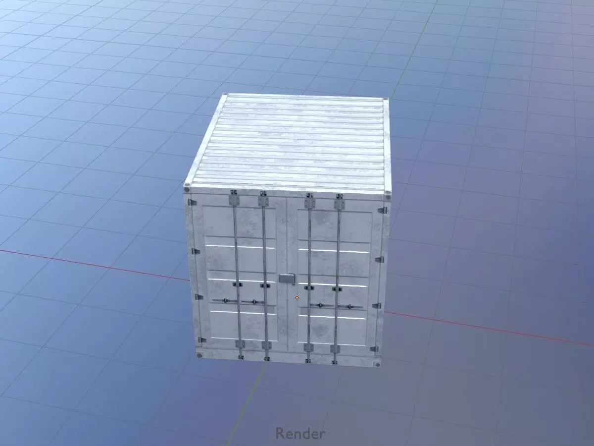 Shipping-Container light gray all versions 3D Model Collection_77