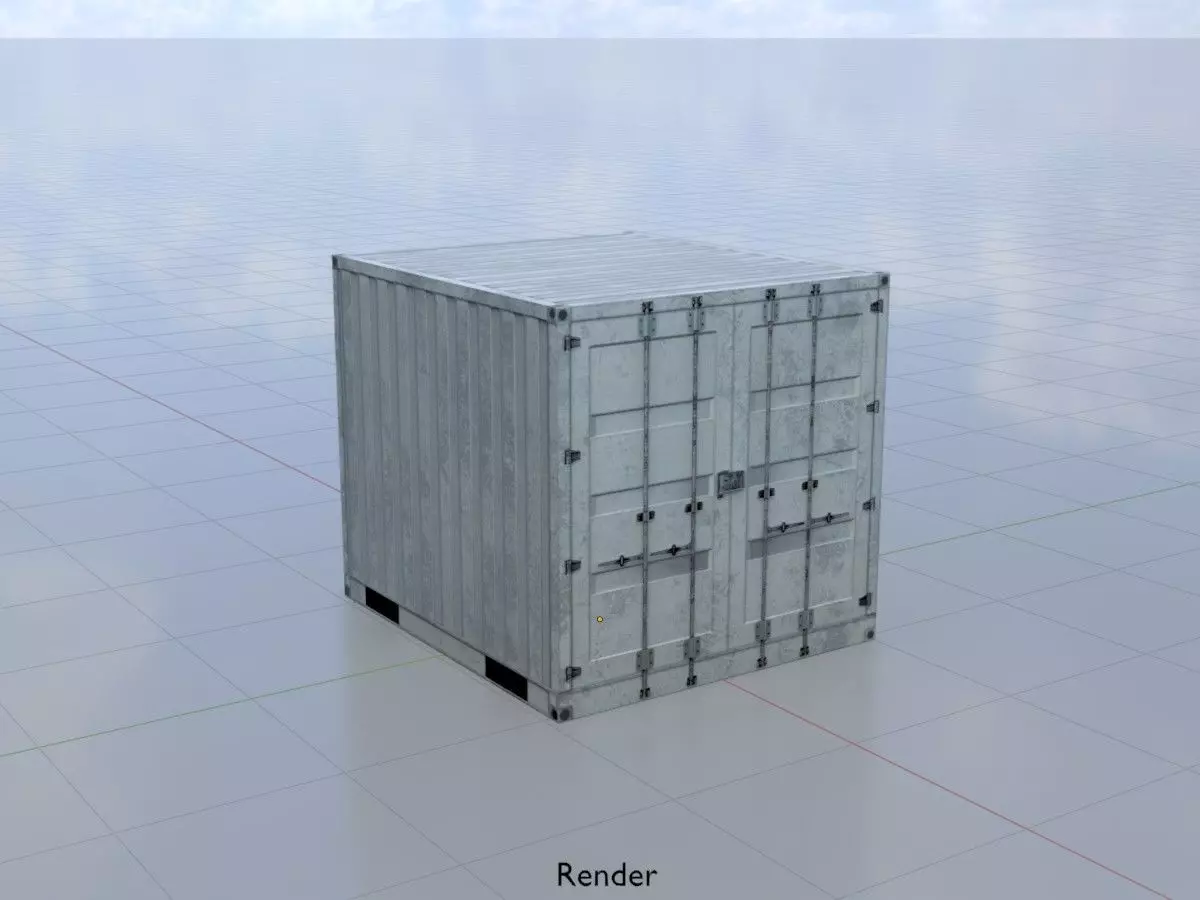 Shipping-Container light gray all versions 3D Model Collection_34