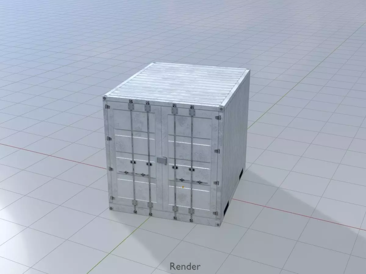 Shipping-Container light gray all versions 3D Model Collection_81