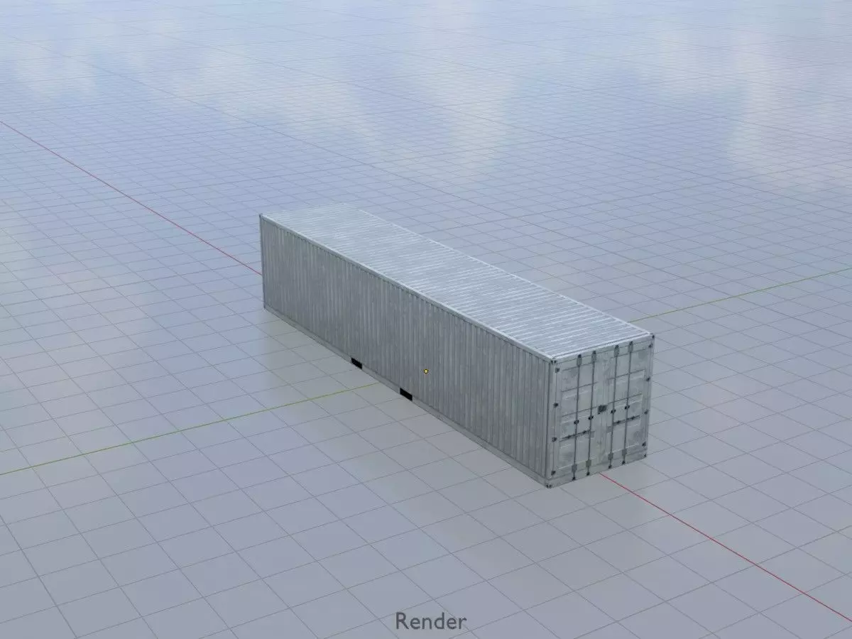 Shipping-Container light gray all versions 3D Model Collection_71