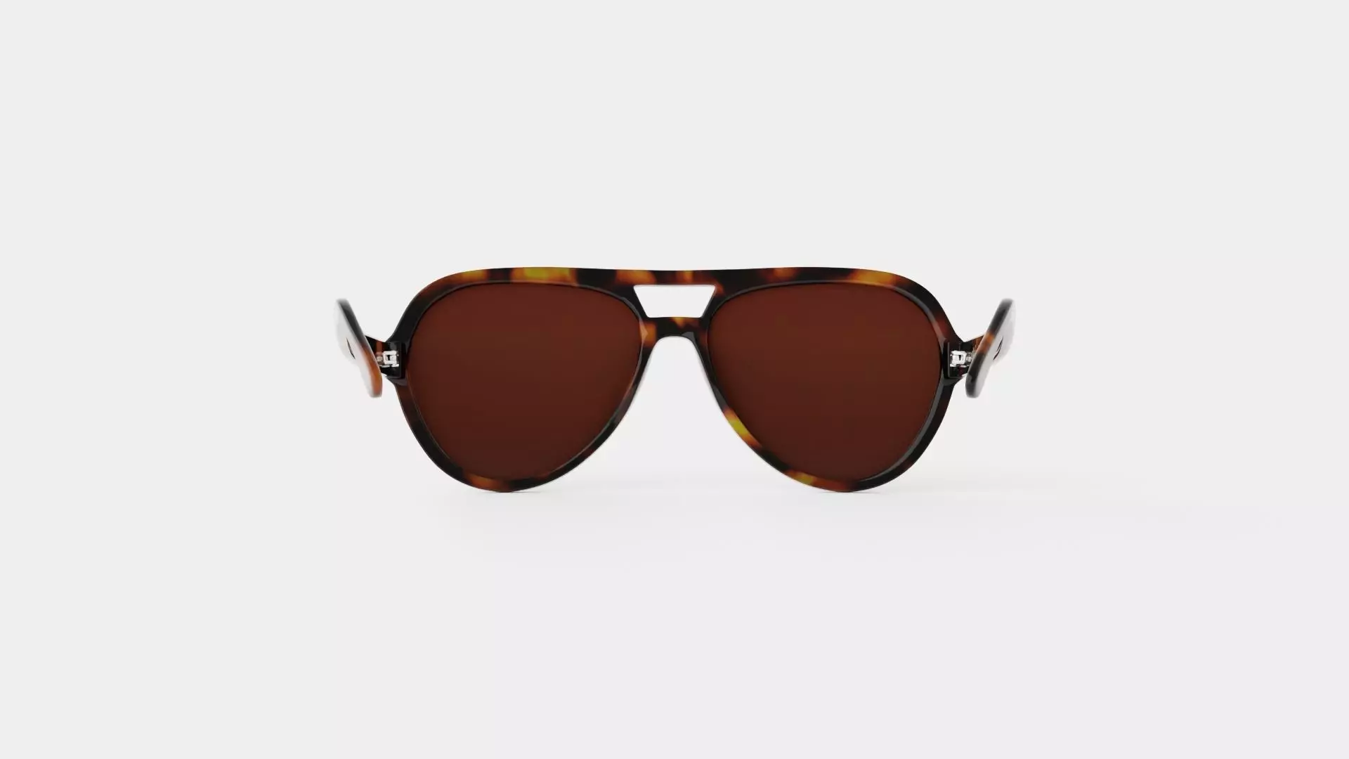 Amelia Tortoise Sunglasses Low-poly 3D model_4