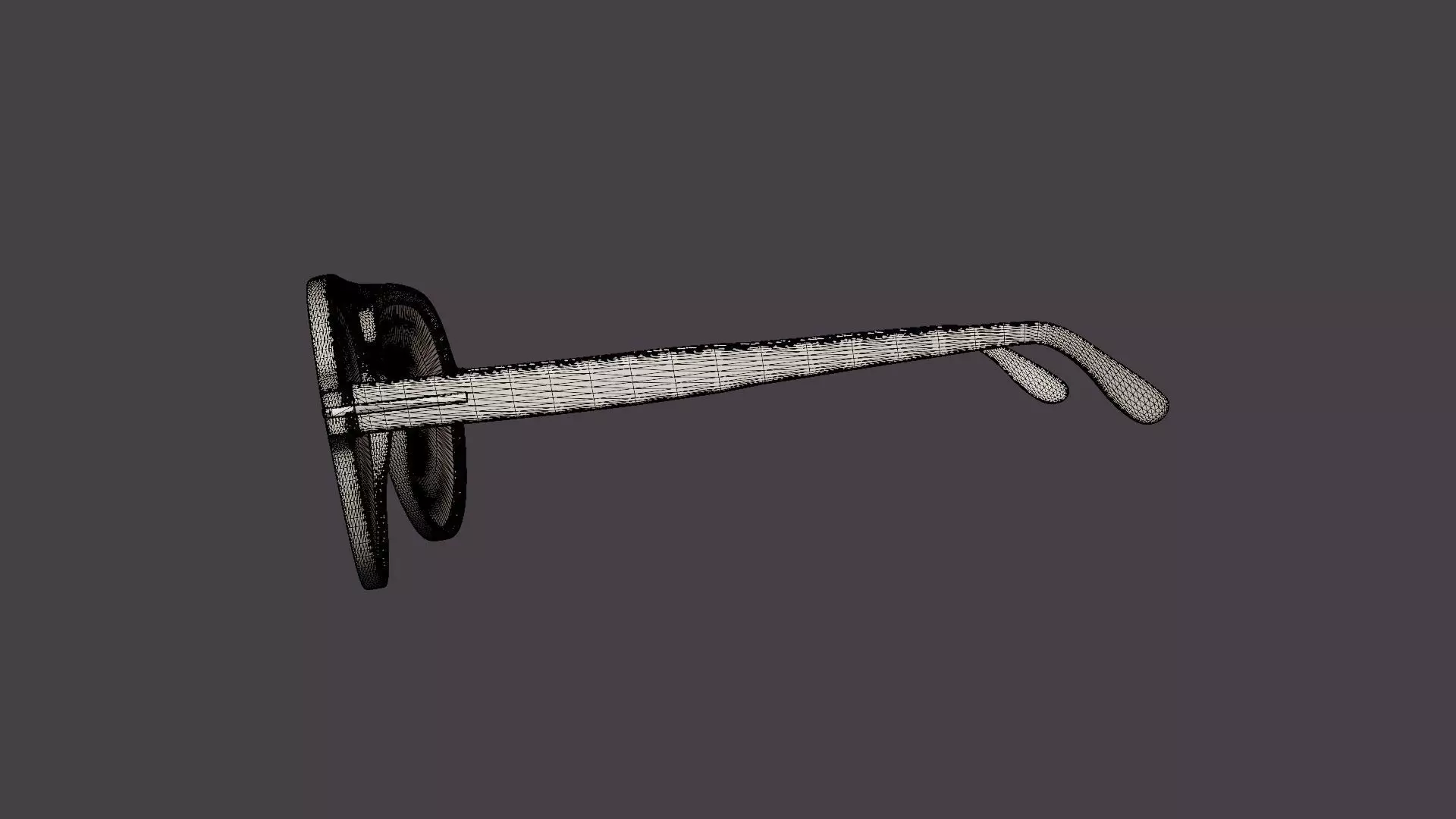 Amelia Tortoise Sunglasses Low-poly 3D model_7