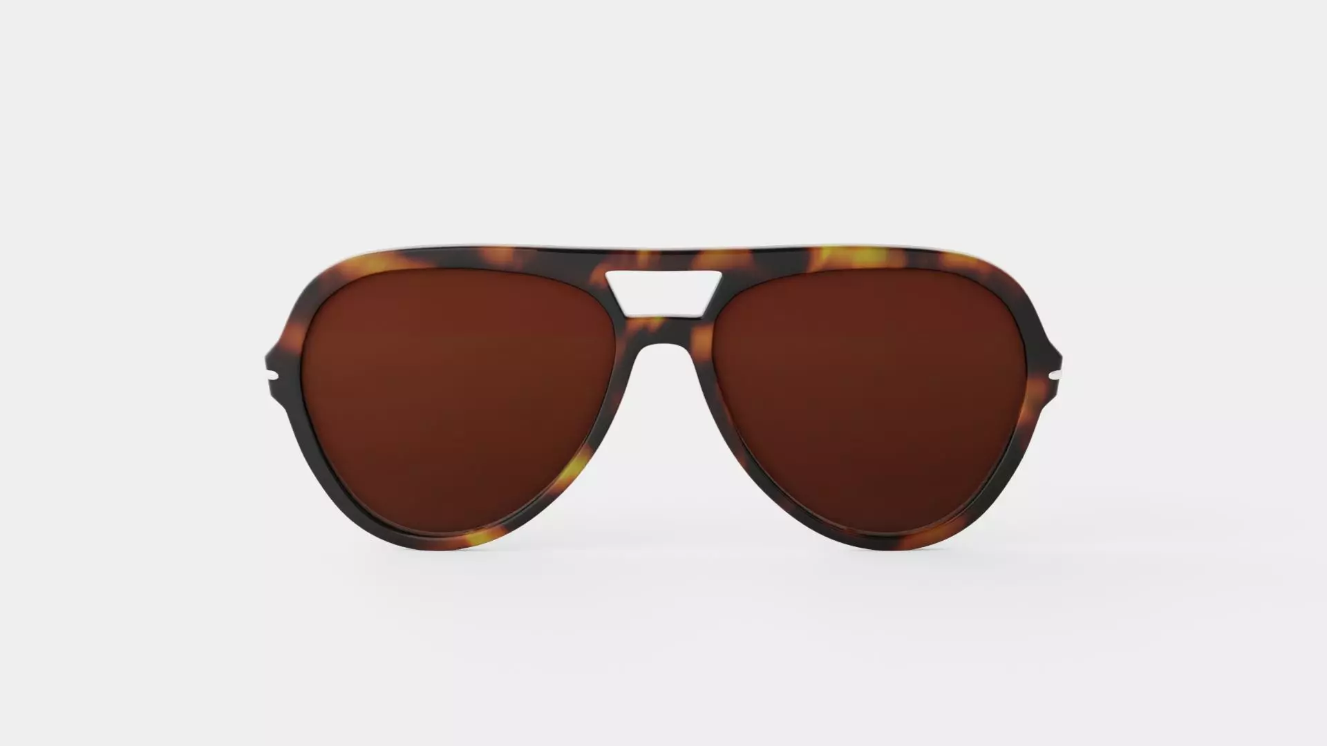 Amelia Tortoise Sunglasses Low-poly 3D model_1