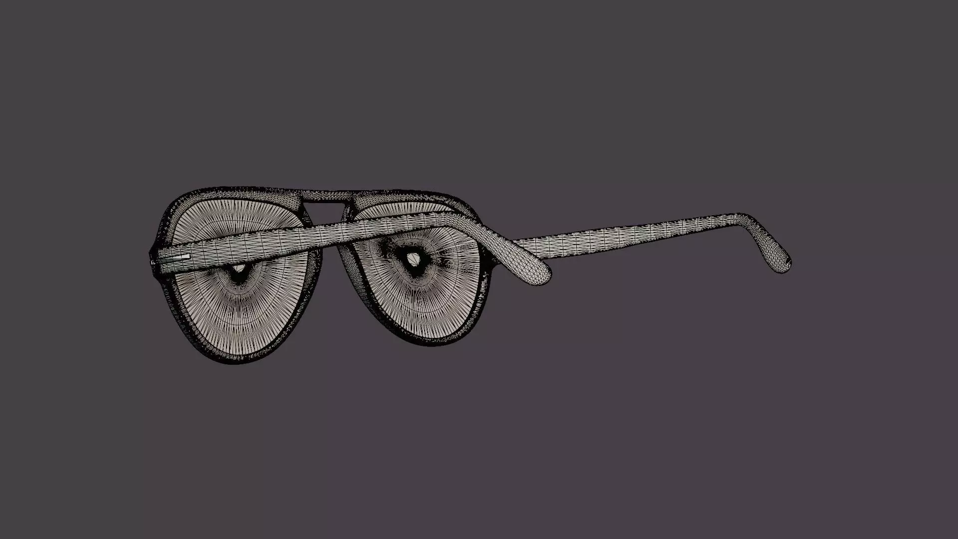 Amelia Tortoise Sunglasses Low-poly 3D model_6