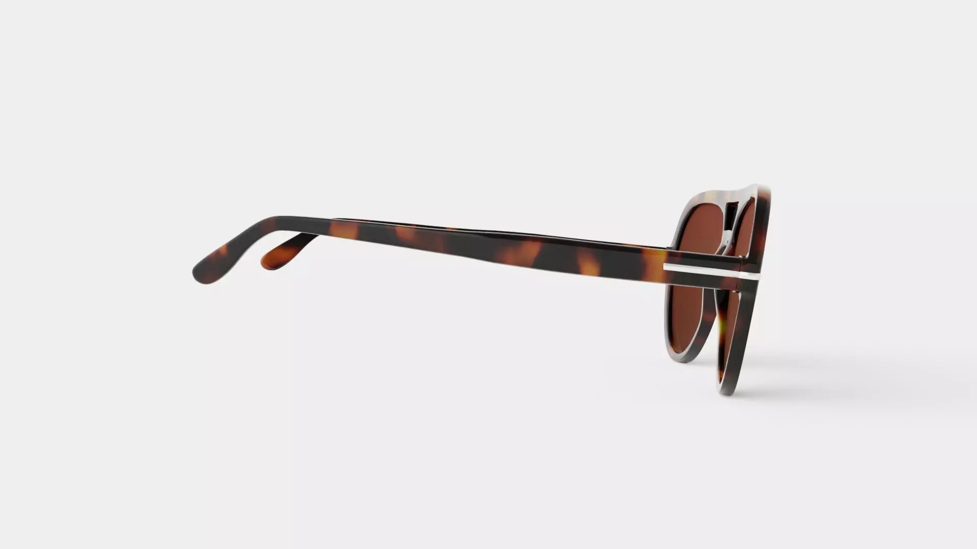 Amelia Tortoise Sunglasses Low-poly 3D model_2