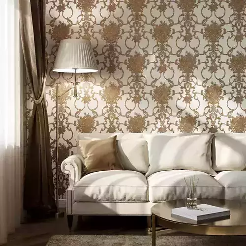 Royal Ornate Embossed Wallpaper Texture