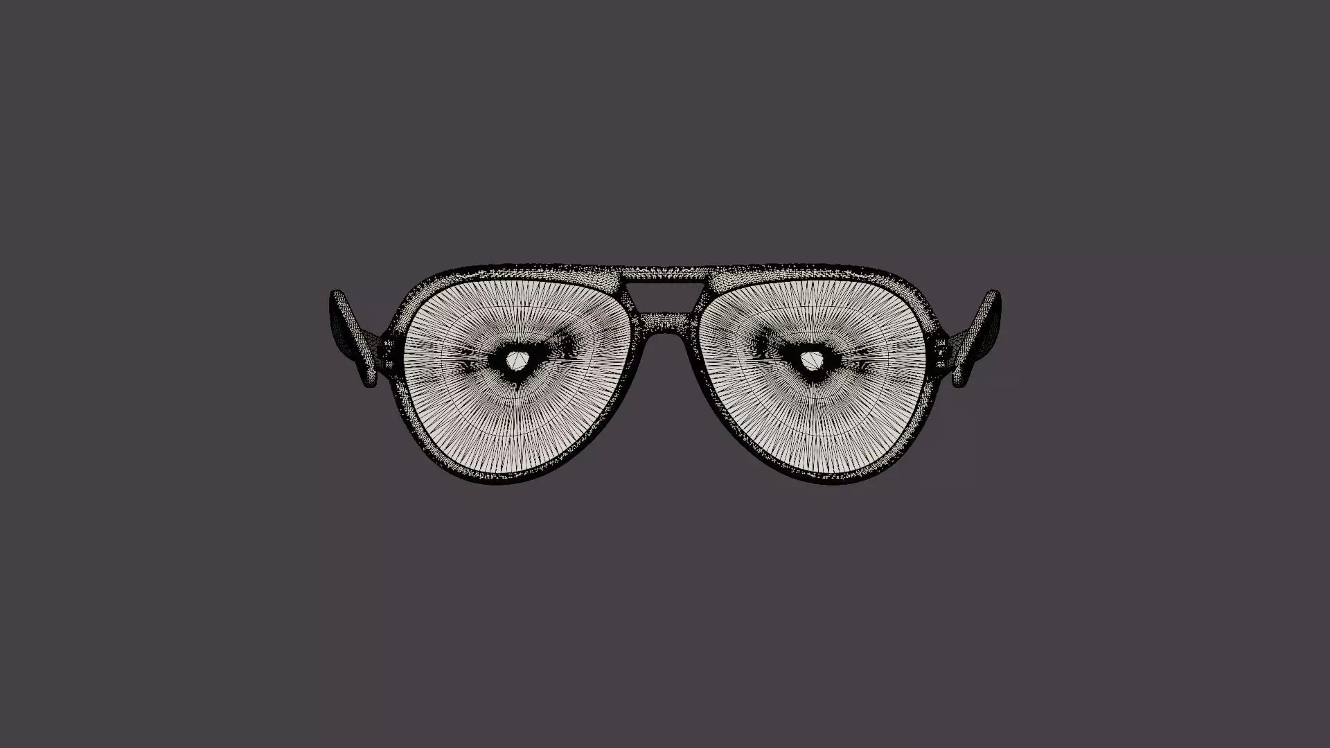 Amelia Smokey Grey Sunglasses Low-poly 3D model_5