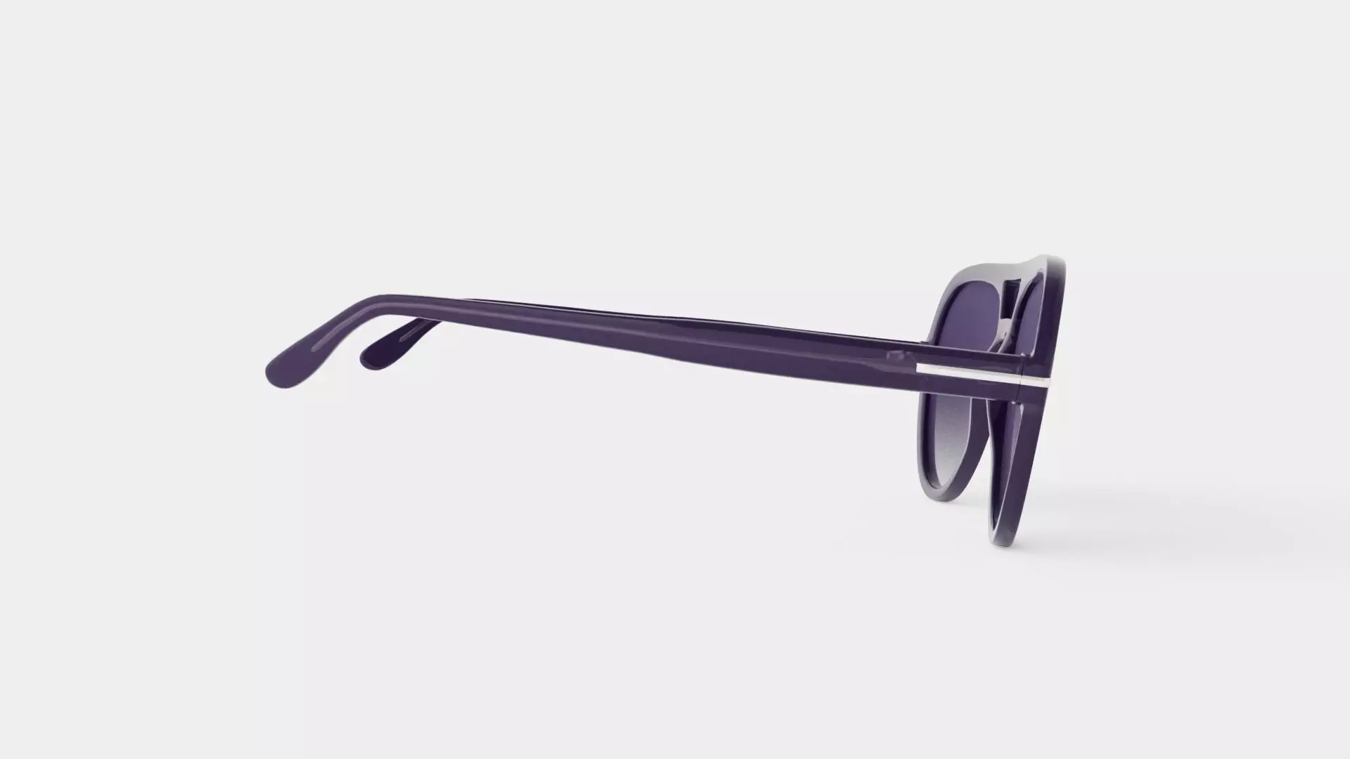 Amelia Smokey Grey Sunglasses Low-poly 3D model_2