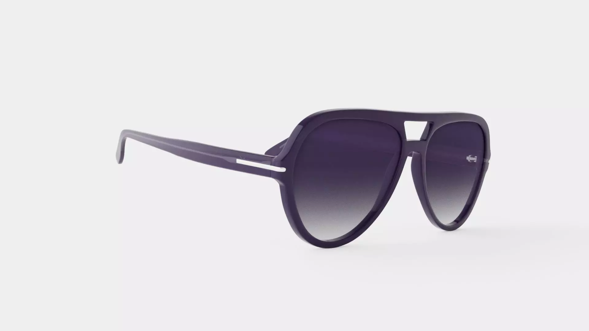 Amelia Smokey Grey Sunglasses Low-poly 3D model_0