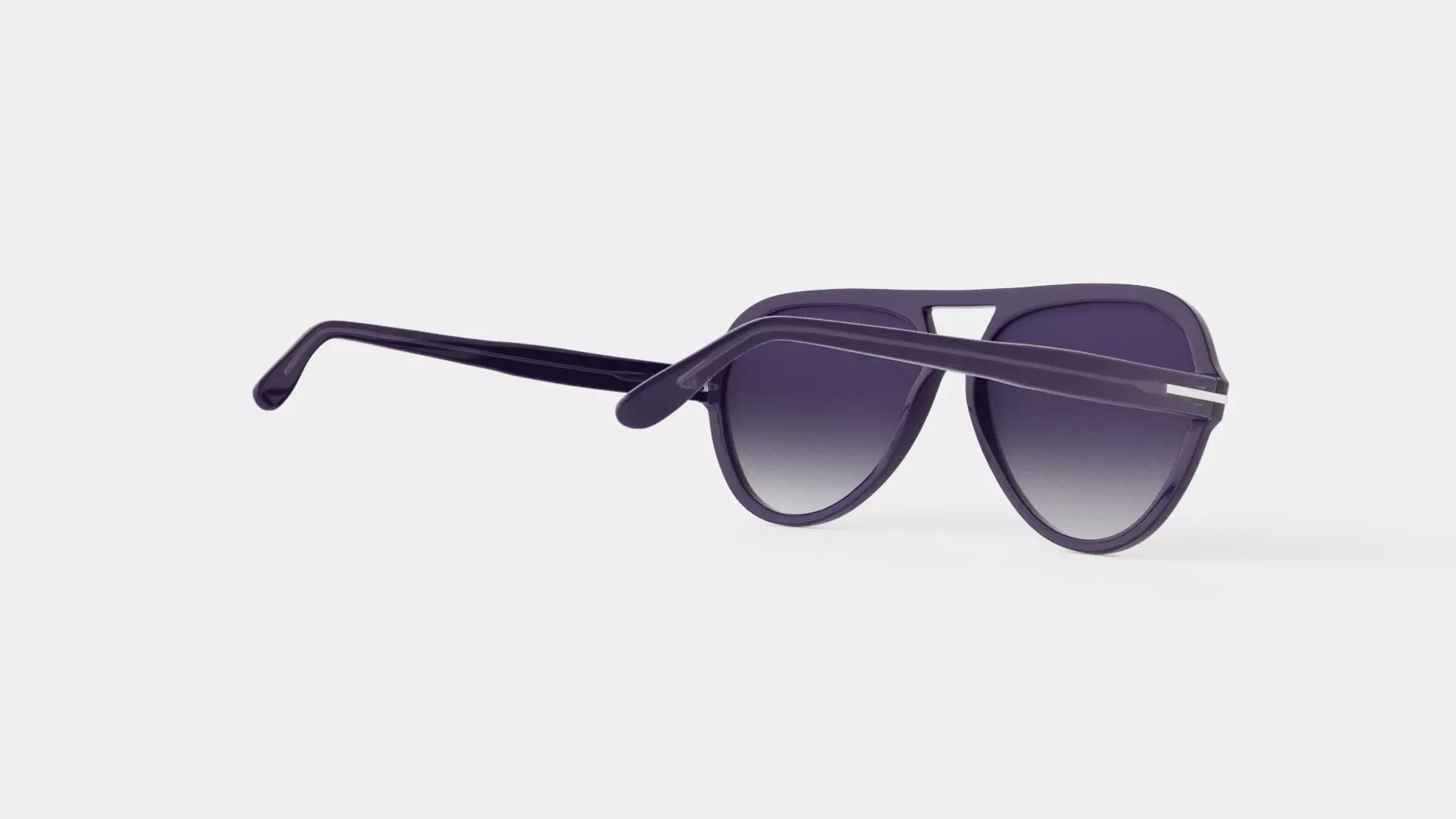 Amelia Smokey Grey Sunglasses Low-poly 3D model_3
