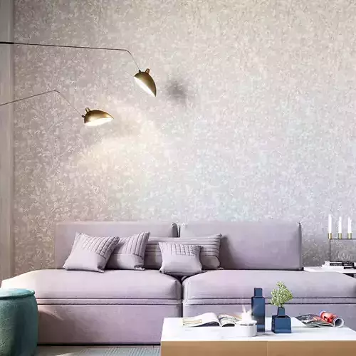 Blush Metallic Floral Wallpaper Texture